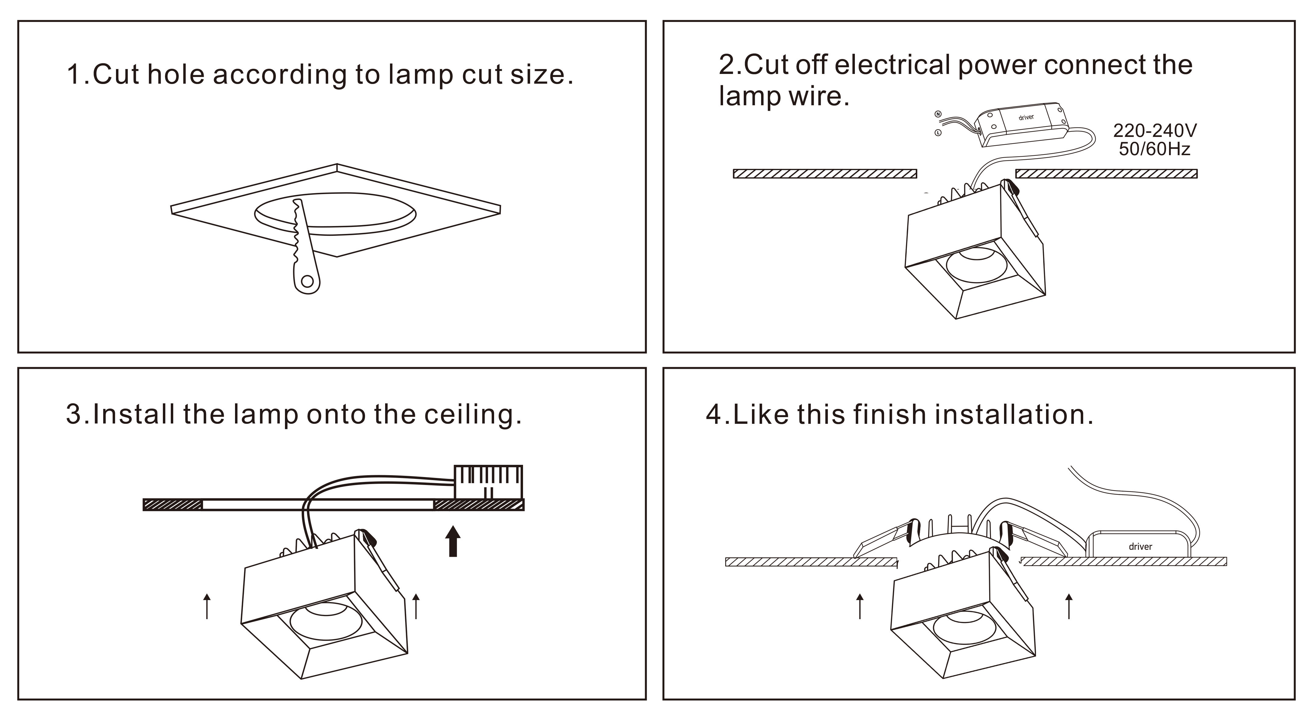 科威特 HYUNDAI 328 方圆射灯说明书 A5 双语 -20240429-1
